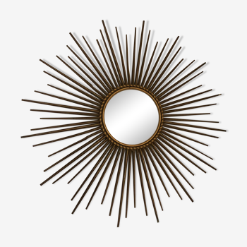Miroir soleil œil de sorcière Chaty 71cm vintage