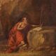 Oil on canvas, religious subject, Italy 17th-18th century.