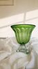 Large vintage green blown glass bowl