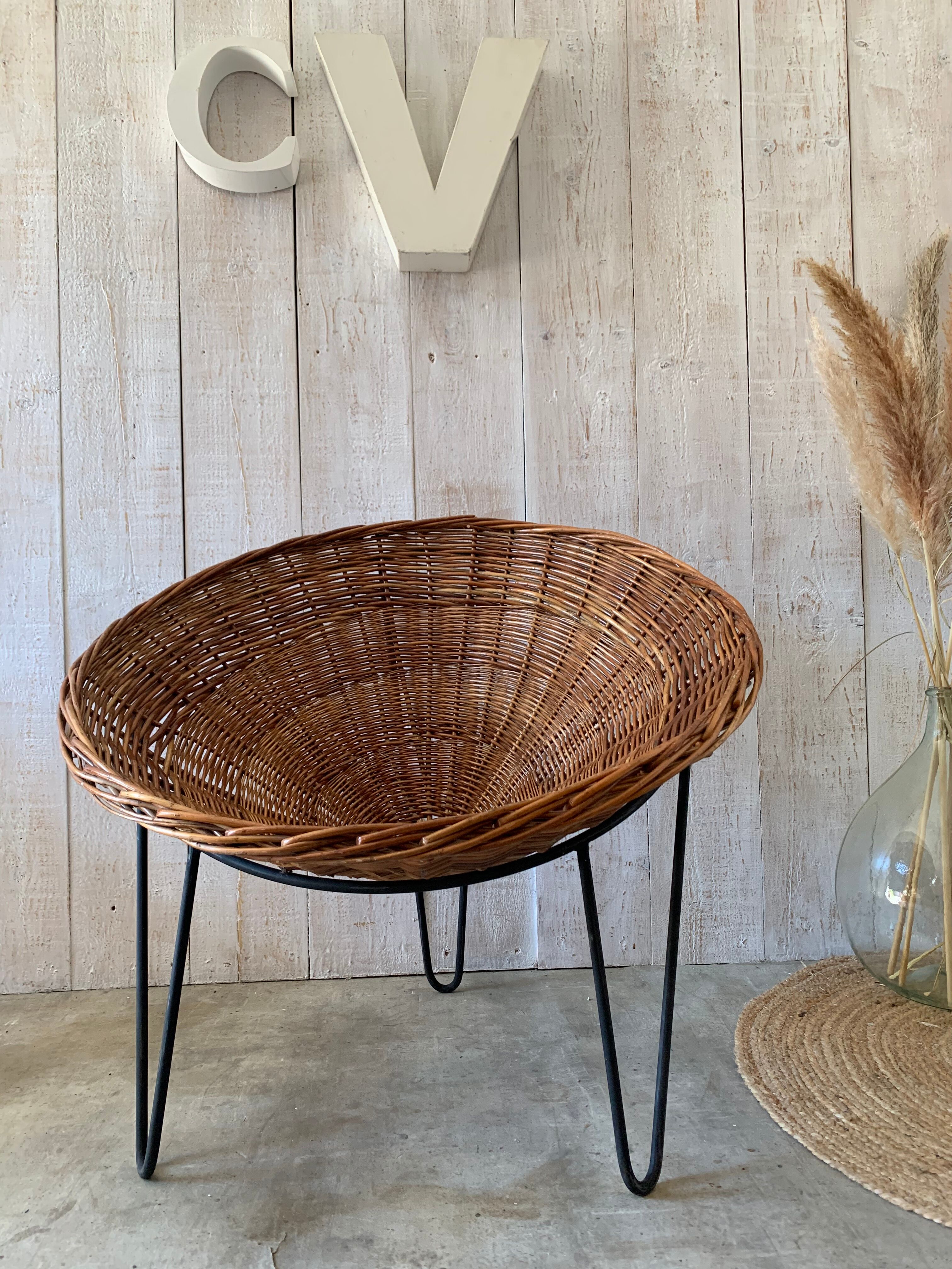 Pair of armchairs "baskets"