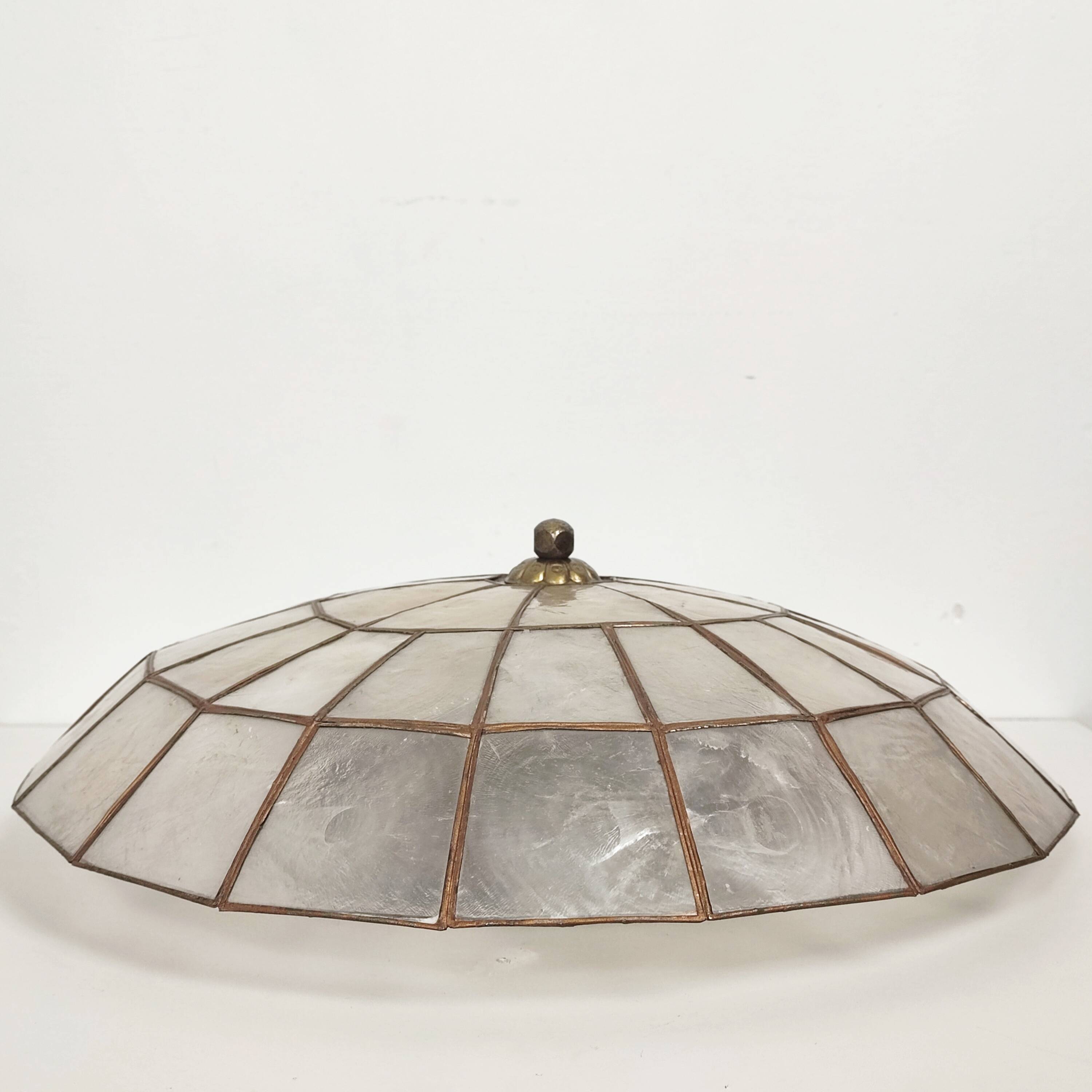 Mother-of-pearl ceiling/wall light