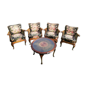 Salon composé de 4 fauteuils et