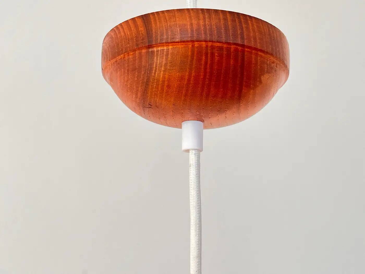 Beautiful design midcentury cocoon resin pendant, 1950s