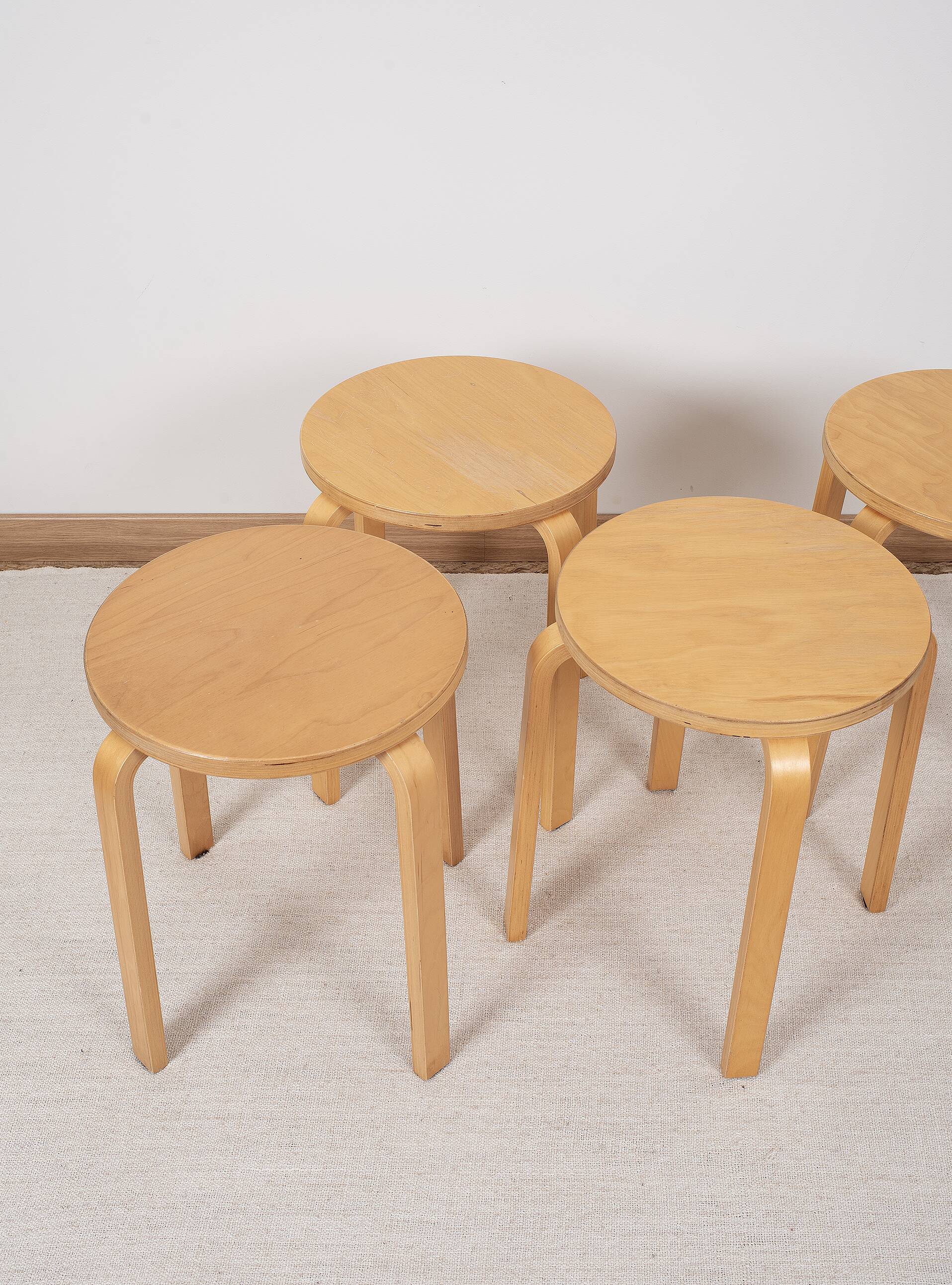 Ikea stools, frosta model, from the 90s. set of 4.