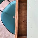 Ancienne petite table de ferme rénovée