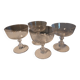 Set of 4 Baccarat crystal champagne glasses XXth