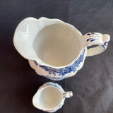 Set of 2 English porcelain pitchers