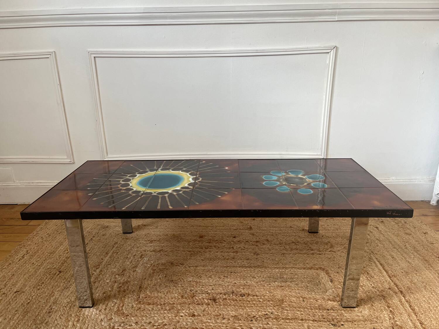 Ceramic coffee table signed BELARTI, 1960s