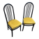 Paire de chaises vintage Baumann Eden