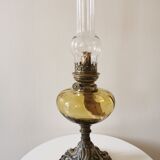 Kerosene lamp Art Nouveau bronze foot
