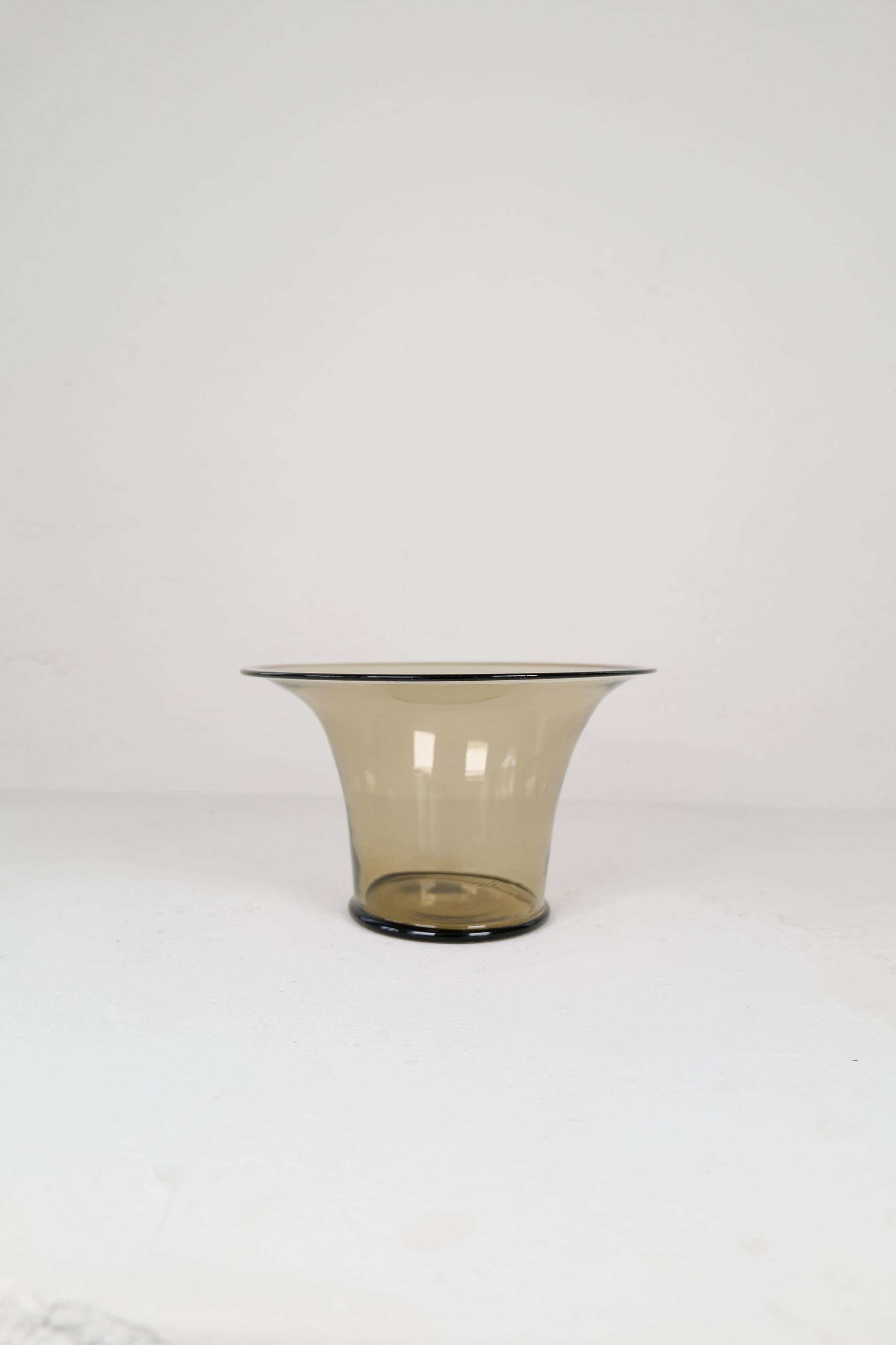 Art Deco Ensemble / Swedish Grace of 4 Glass Containers by Simon Gate Orrefors Sweden 1920s