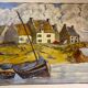 Tableau ancien , paysage breton xx siècle