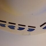 6 very old plates U&C Sarreguemines Model Arlette year 1960 hand painted earth