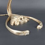 Lampe en Bronze et Pendeloques par H. Guimard, France, Art Nouveau, c. 1910