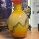 Glass vase – Handmade – Decoration – Yellow orange gradient