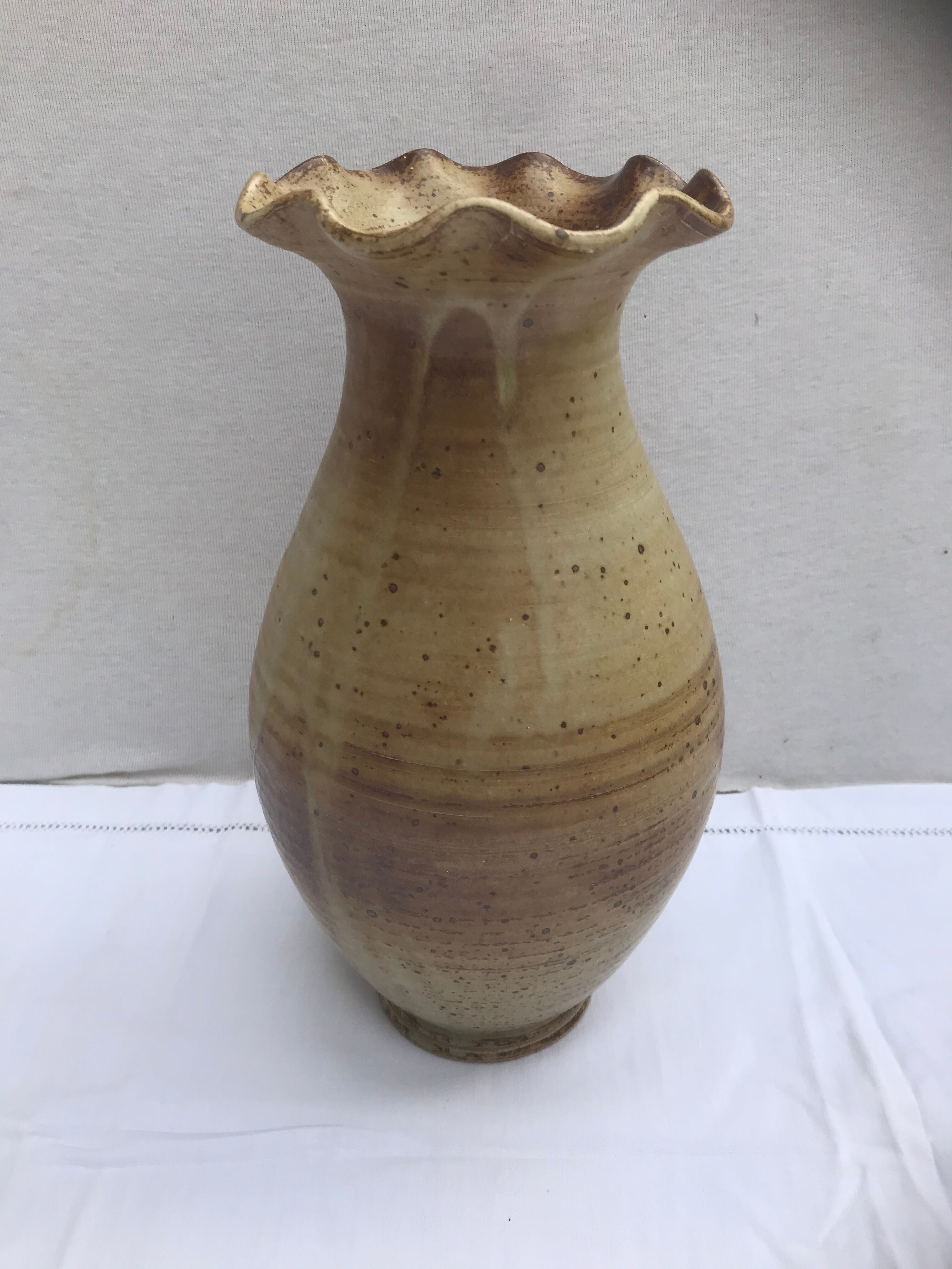 Old sandstone vase