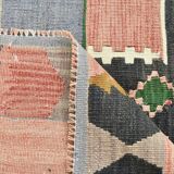 5x8 Vintage Samon Pink & Light Grey Vintage Oushak Area Rug, 161x255 cm