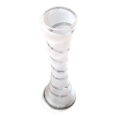 Vase vintage en verre sablé