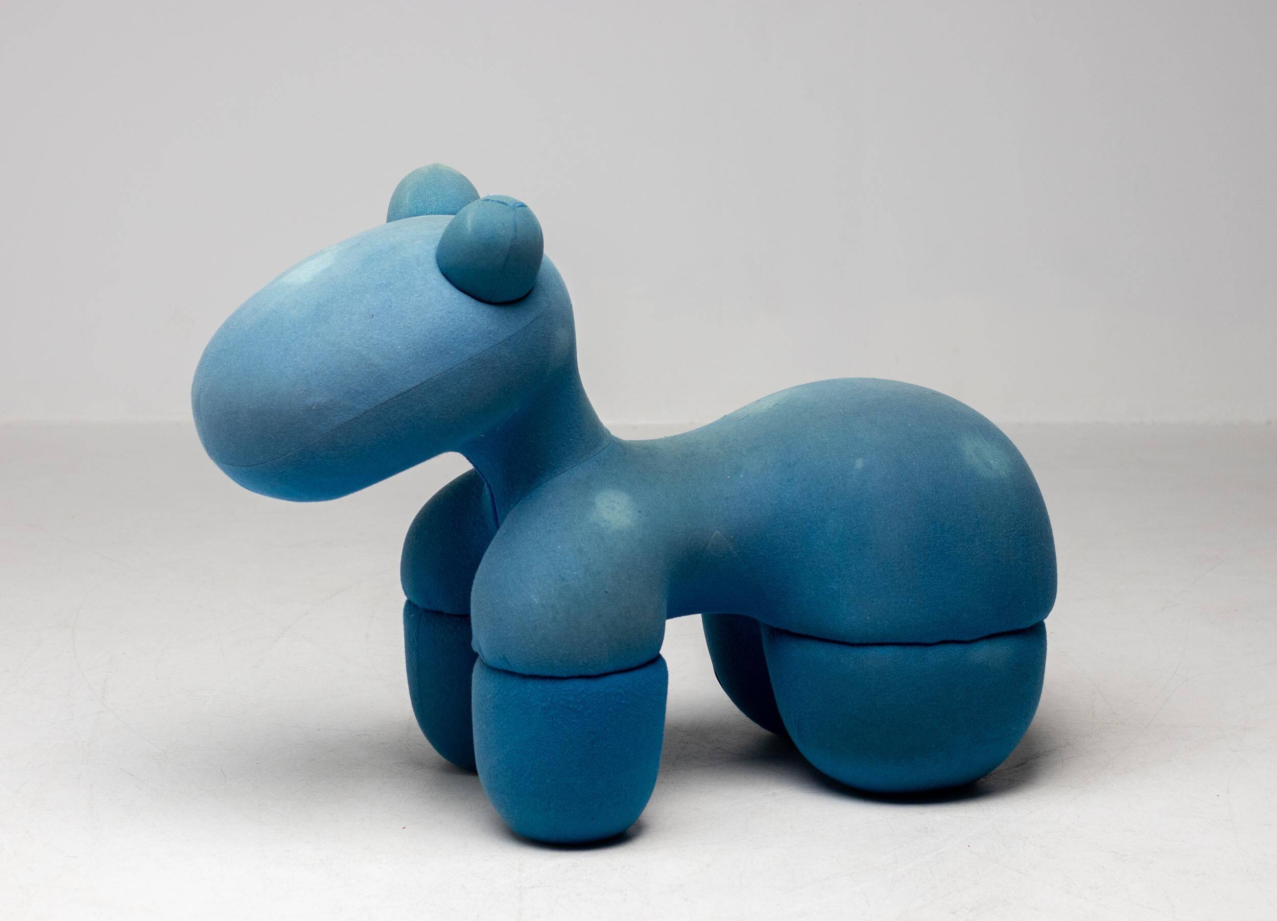 Blue Pony chair by Eero Aarnio, mid-century modern.