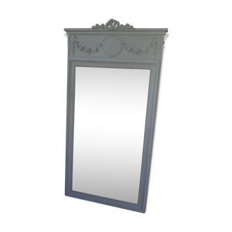 Louis xvi style trumeau painted mirror  163x84cm