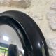 Witch mirror from the Napoleonic III era, 23/16.5cm, black, glass, curiosity, antique mirror, decoration.
