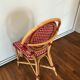Rattan bistro chair and braiding