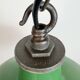 Industrial Green Enamel Factory Pendant Lamp from Revo, 1950s