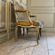Louis XV bench in carved and painted wood, 18th century