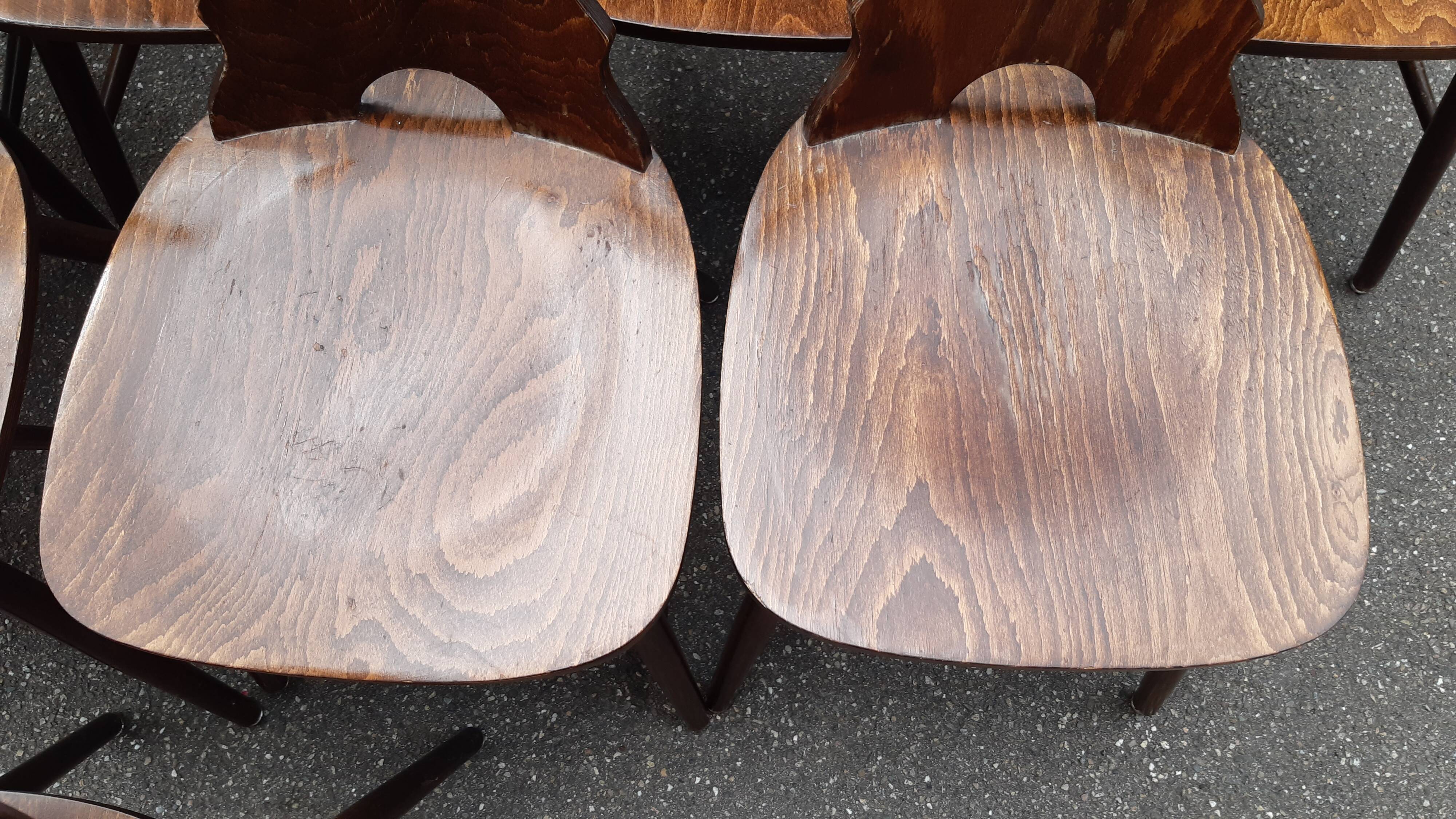 Lot 16 chairs bistro brasserie chalet deco mountain