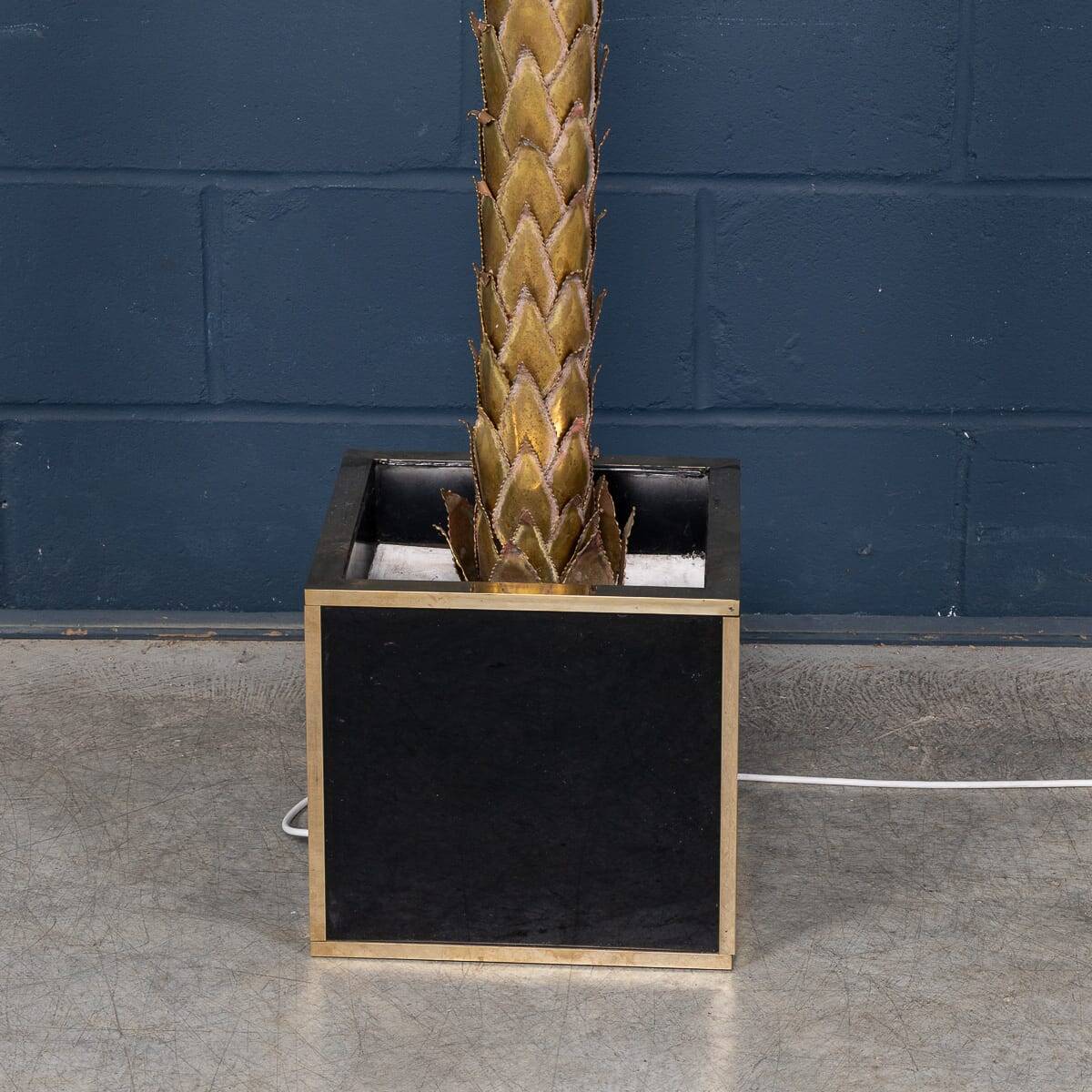 Lampadaire en palmier francaise du xxe siecle, christian techoueyres pour maison jansen