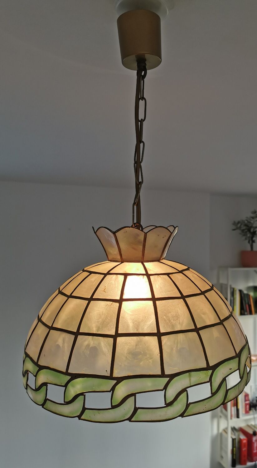 Suspension vintage nacre