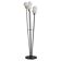 Five-globe opaline glass floor lamp by Arlus