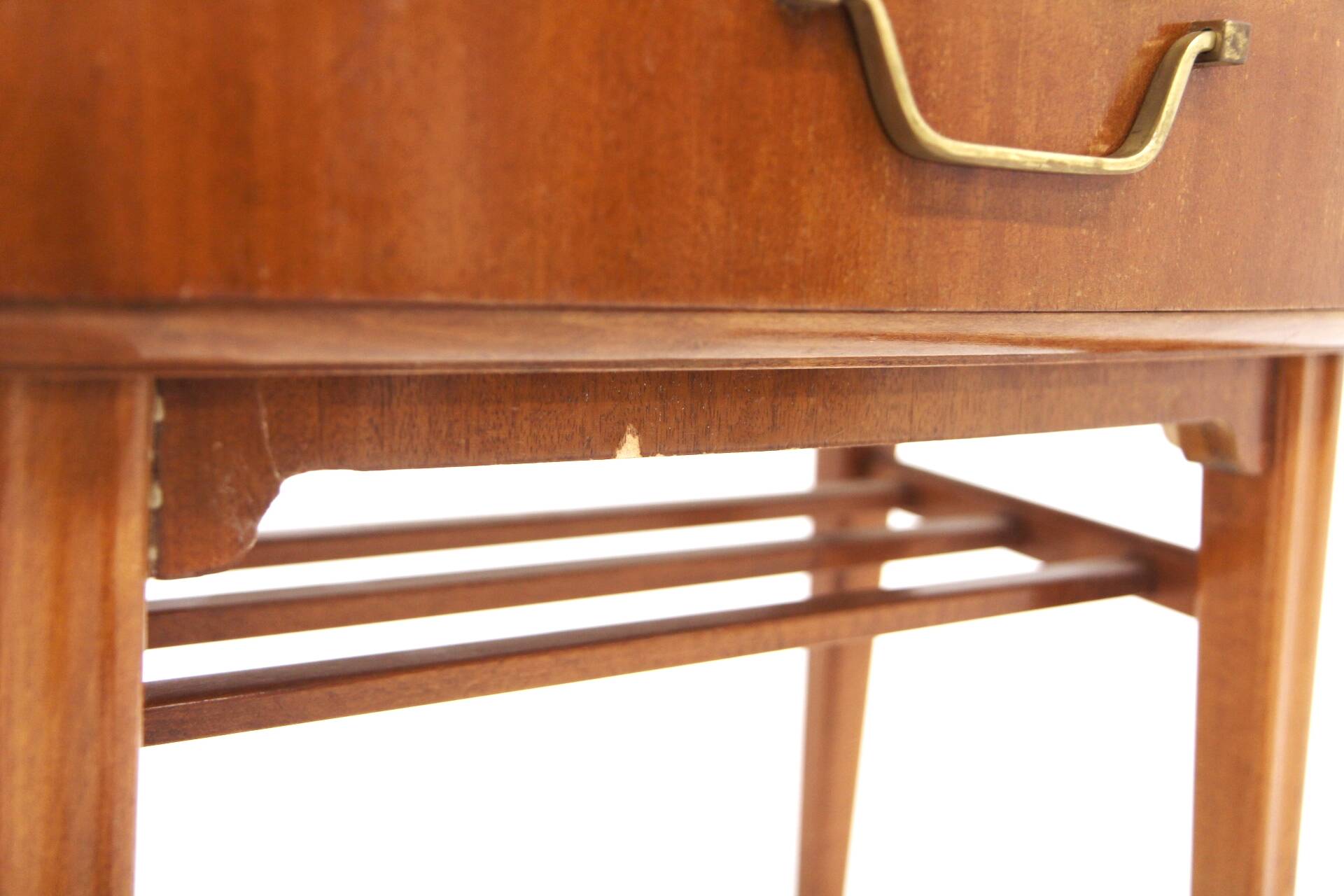 Set of two mahogany bedside tables by Axel Larsson, Sweden, 1960