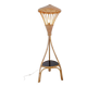 Mid-Century tripod Rattan Floor Lamp - 1960s
