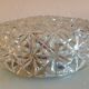 Vintage structured glass round ceiling lamp 60s-70s