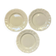 Set de 3 assiettes plates ivoire Digoin Sarreguemines