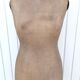 Old couture mannequin "au louvre" bust in fabrics and wood 1900 size 44