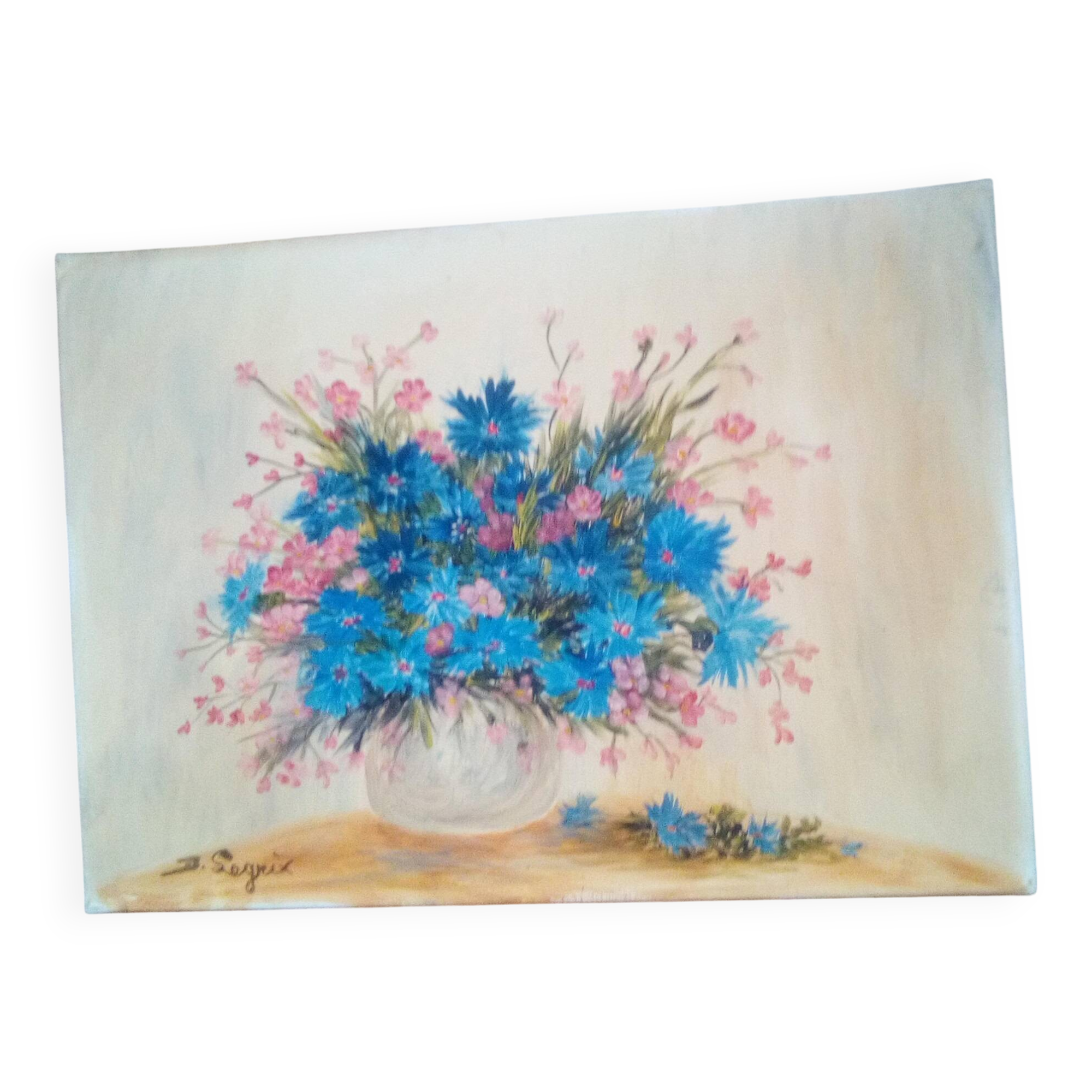 oil on canvas country frame still life denise legrix