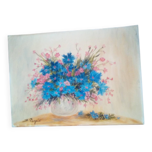 Huile sur toile Cadre - champetre