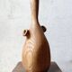 Vase / sculpture in solid carved oak