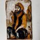 Painted and Glazed Terracotta Relief - Unique Work by Roberto Pucci - 1950s