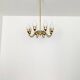 Danish Brass Chandelier by Fog and Morup