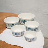 Set of 5 vintage ceramic bowls and bowls