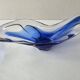 Set of 2 blue glass bowls in the style of Murano - Handmade