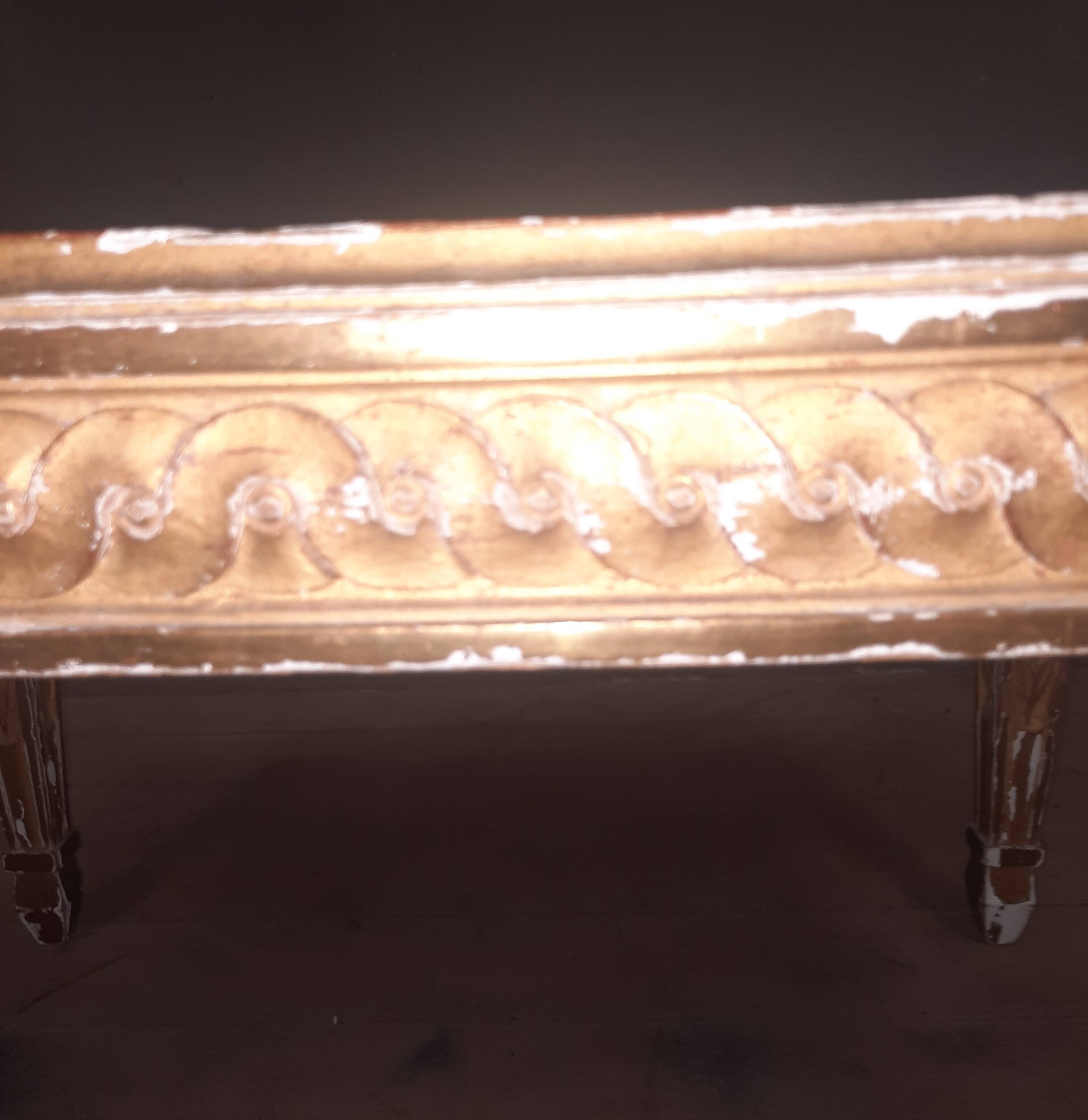 Gold coffee table in Louis XVI style