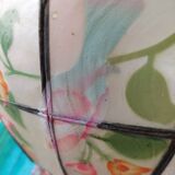 Hand-painted mother-of-pearl pendant light