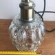 Suspension Avec Globe En Verre Vintage Système Électrique Neuf