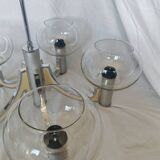 5-branched chandelier by Sciolari, Italy, space age, 1970