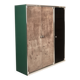 Guido Faleschini Astro Smoked Glass and Suede Cabinets for i4 Mariani 1979