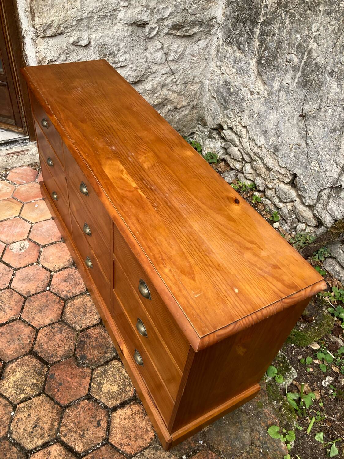 Old trade cabinet with drawers